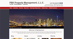 Desktop Screenshot of pbkpropertymgmnt.com